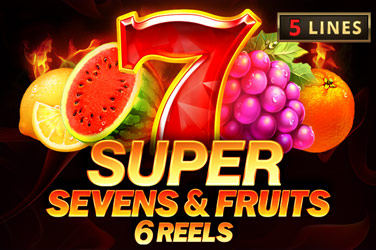 5 super sevens & fruits: 6 reels game